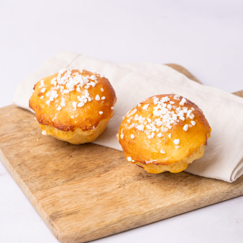 zwei glutenfreie Brioche, glutenfreie, laktosefreie, süße Backwaren, Isabella Glutenfreie Patisserie