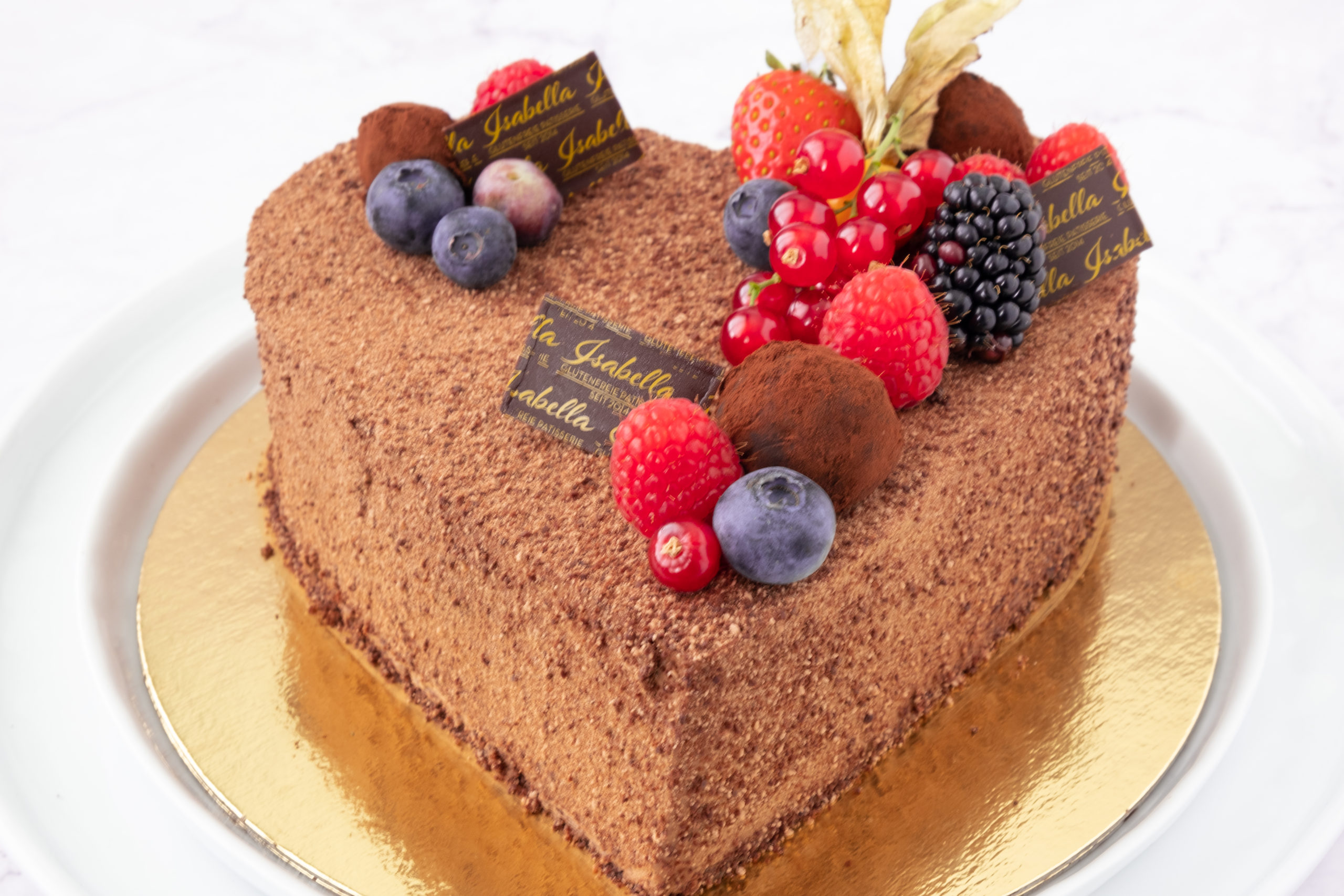 Veganer Dark Chocolate Cake mit Schoko-Trüffel – glutenfrei – Isabella ...