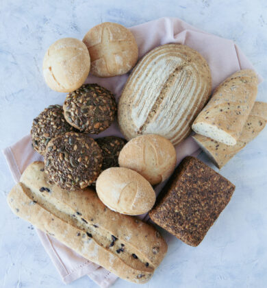 gluten-free organic bread basket, gluten-free vegan breads and rolls, Isabella gluten-free patisserie