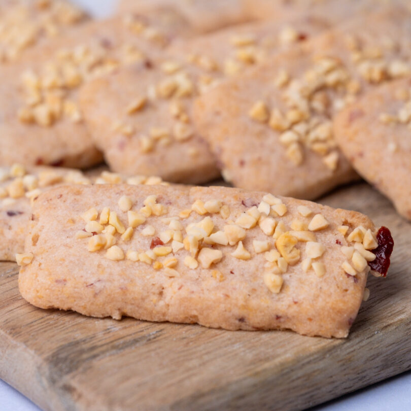 glutenfreie Cranberry Sablés, glutenfreies veganes Gebäck, Isabella Glutenfreie Patisserie