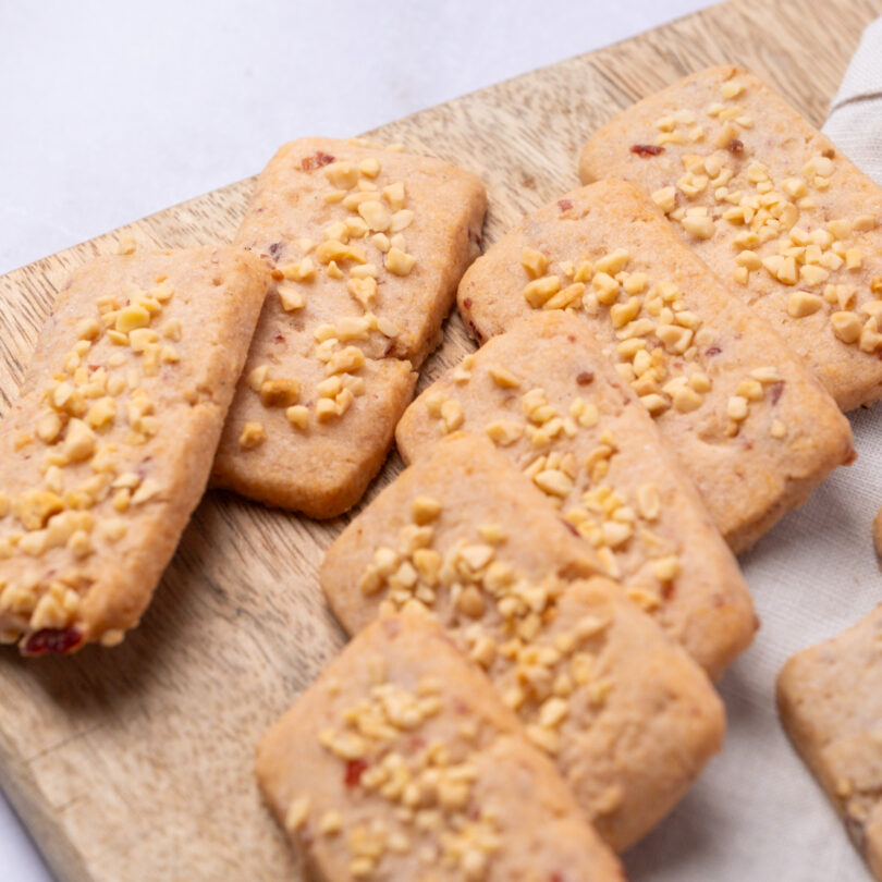 glutenfreie Cranberry Sablés, glutenfreies veganes Gebäck, Isabella Glutenfreie Patisserie