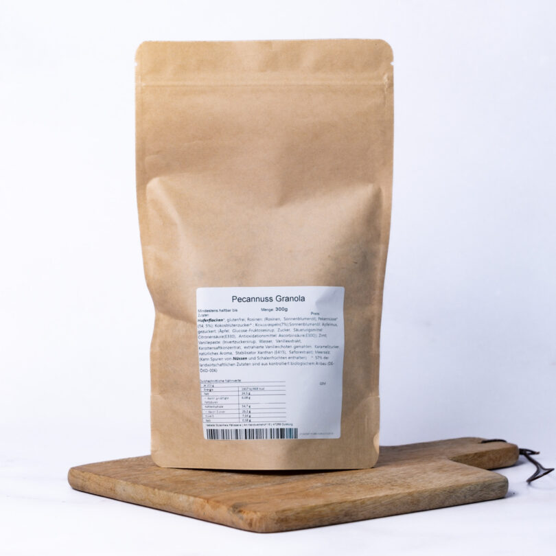 glutenfreies Pekannuss Granola, veganes Müsli, Isabella Glutenfreie Patisserie