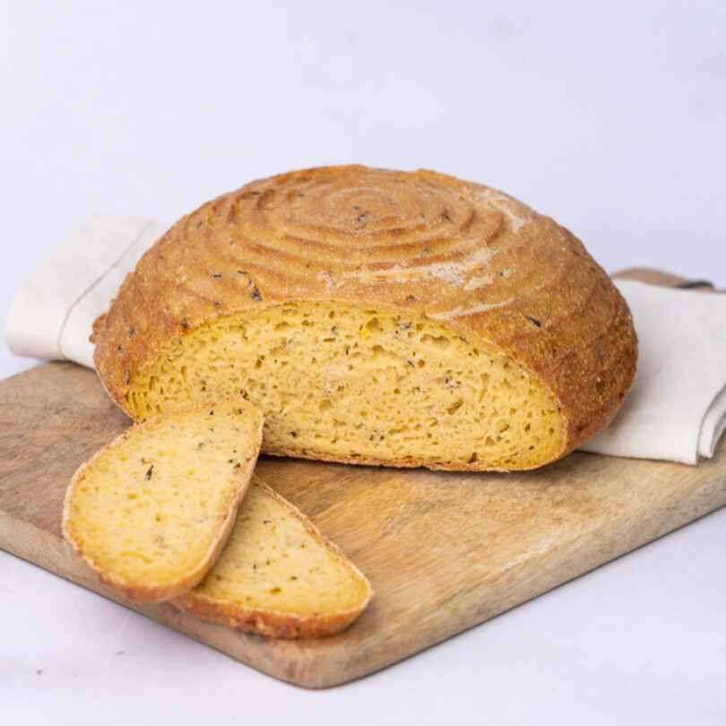 glutenfreies Golden Bread, Bio-Qualität, glutenfreies veganes Brot, Isabella Glutenfreie Patisserie