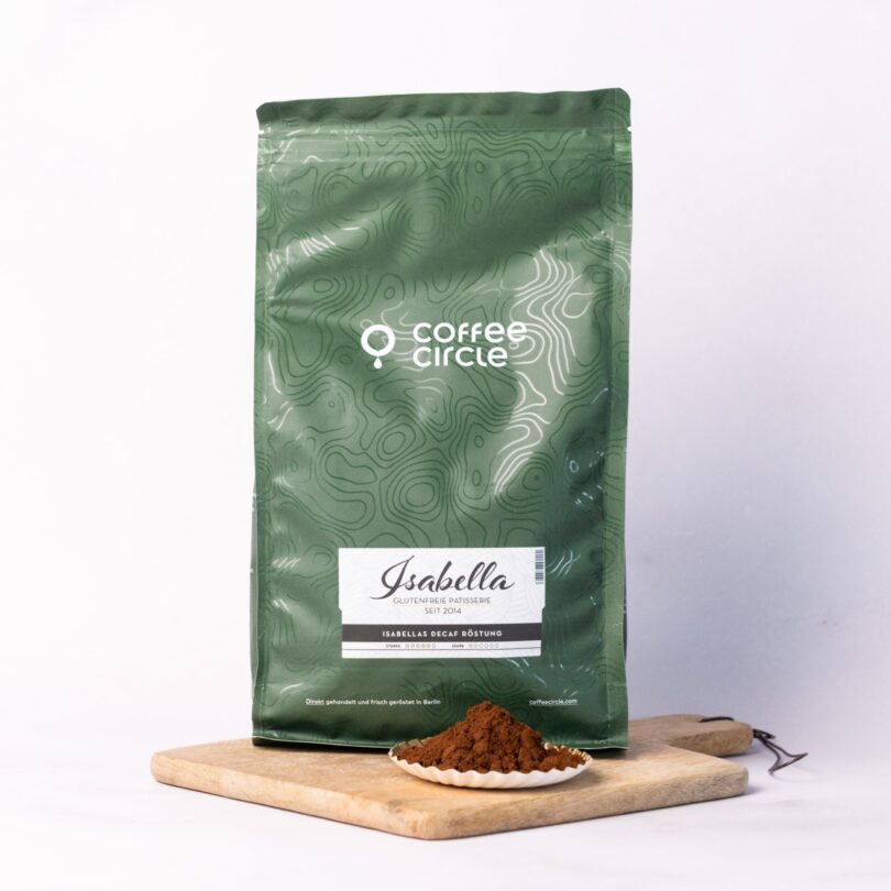 Isabellas Decaf Röstung – entkoffeinierter Bio-Kaffee gemahlen mit vollmundigem Aroma, koffeinfrei & aromatisch